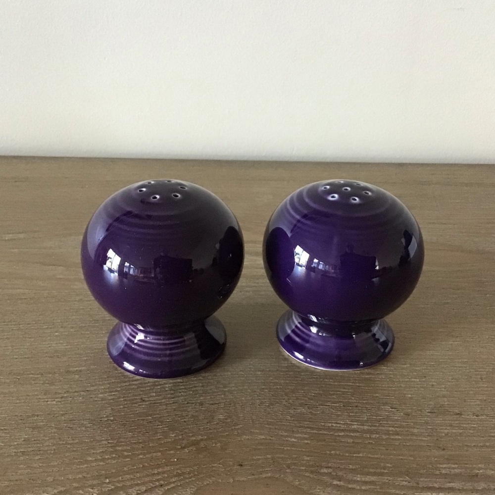 Fiesta Plum Salt & Pepper Shakers - Picture 3 of 7